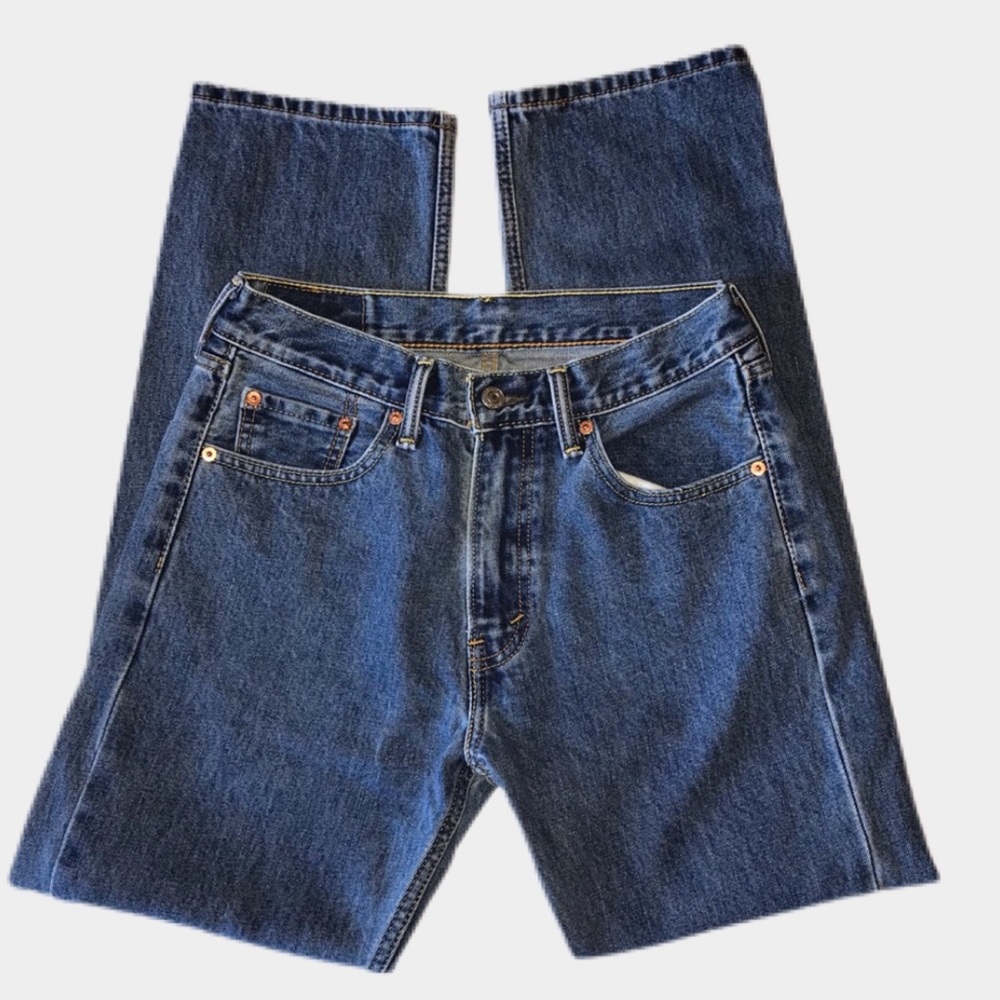 Levi’s 505 Straight Leg Red Tab Five Pocket Denim Blue Jeans / EUC